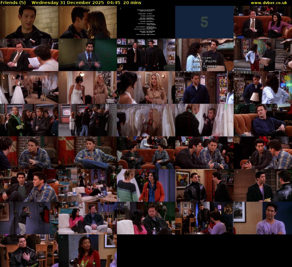 Friends (5) Wednesday 31 December 2025 04:45 - 05:05