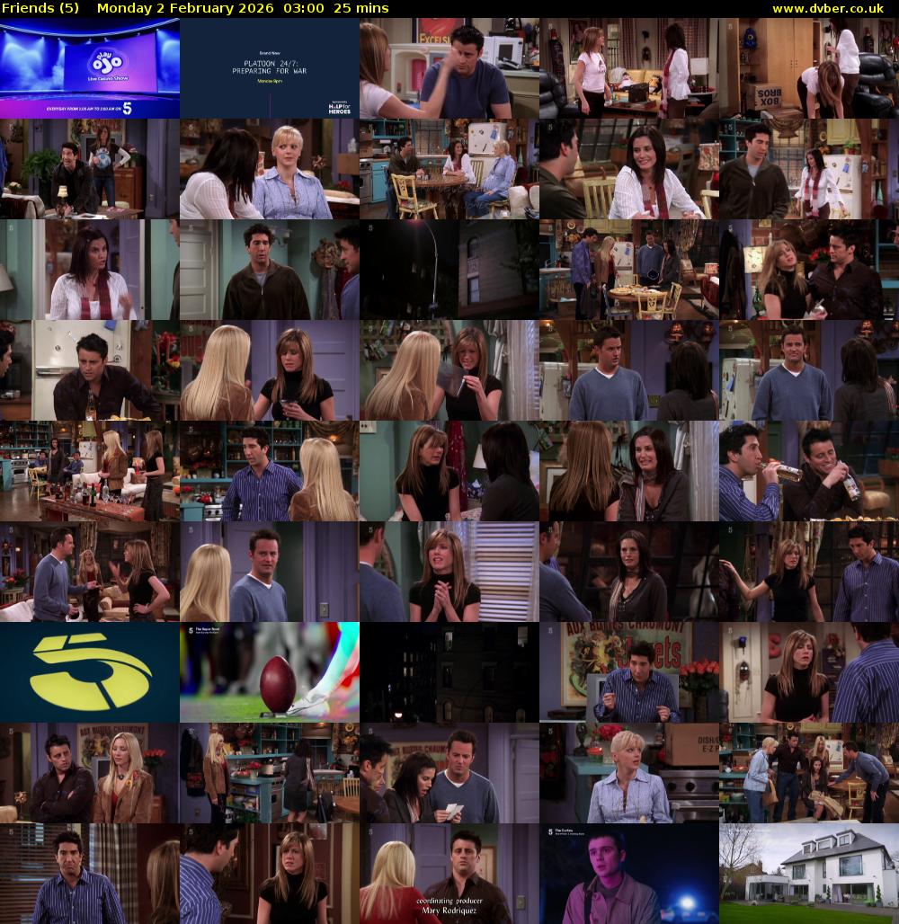 Friends (5) Monday 2 February 2026 03:00 - 03:25