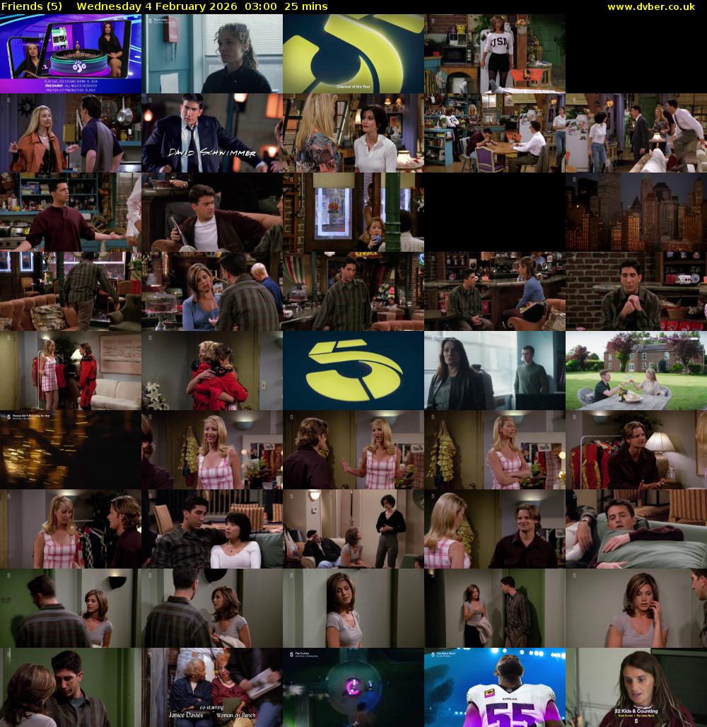 Friends (5) Wednesday 4 February 2026 03:00 - 03:25