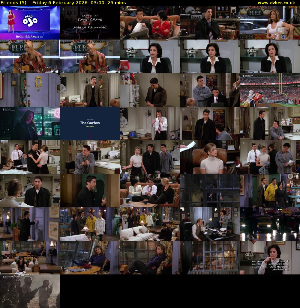 Friends (5) Friday 6 February 2026 03:00 - 03:25