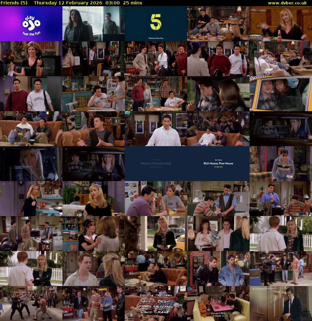 Friends (5) Thursday 12 February 2026 03:00 - 03:25