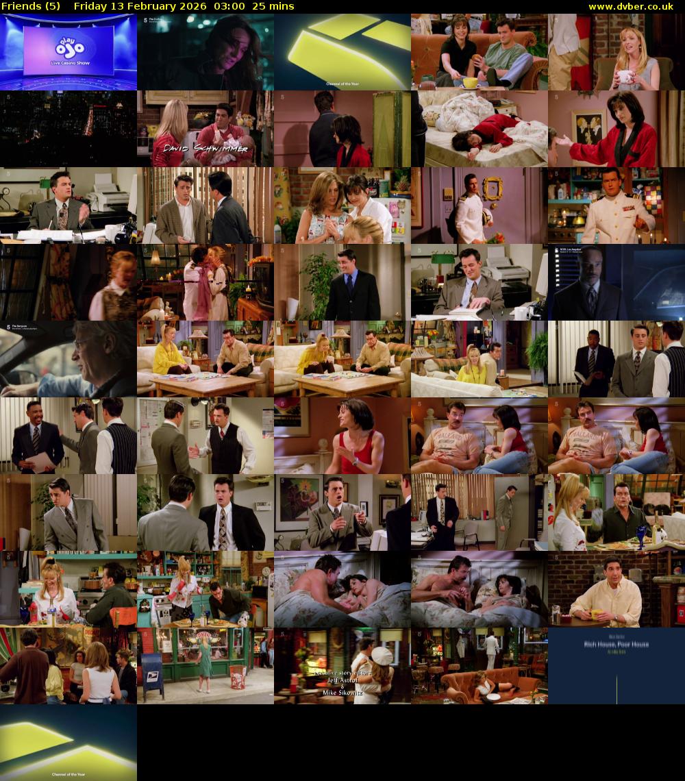 Friends (5) Friday 13 February 2026 03:00 - 03:25