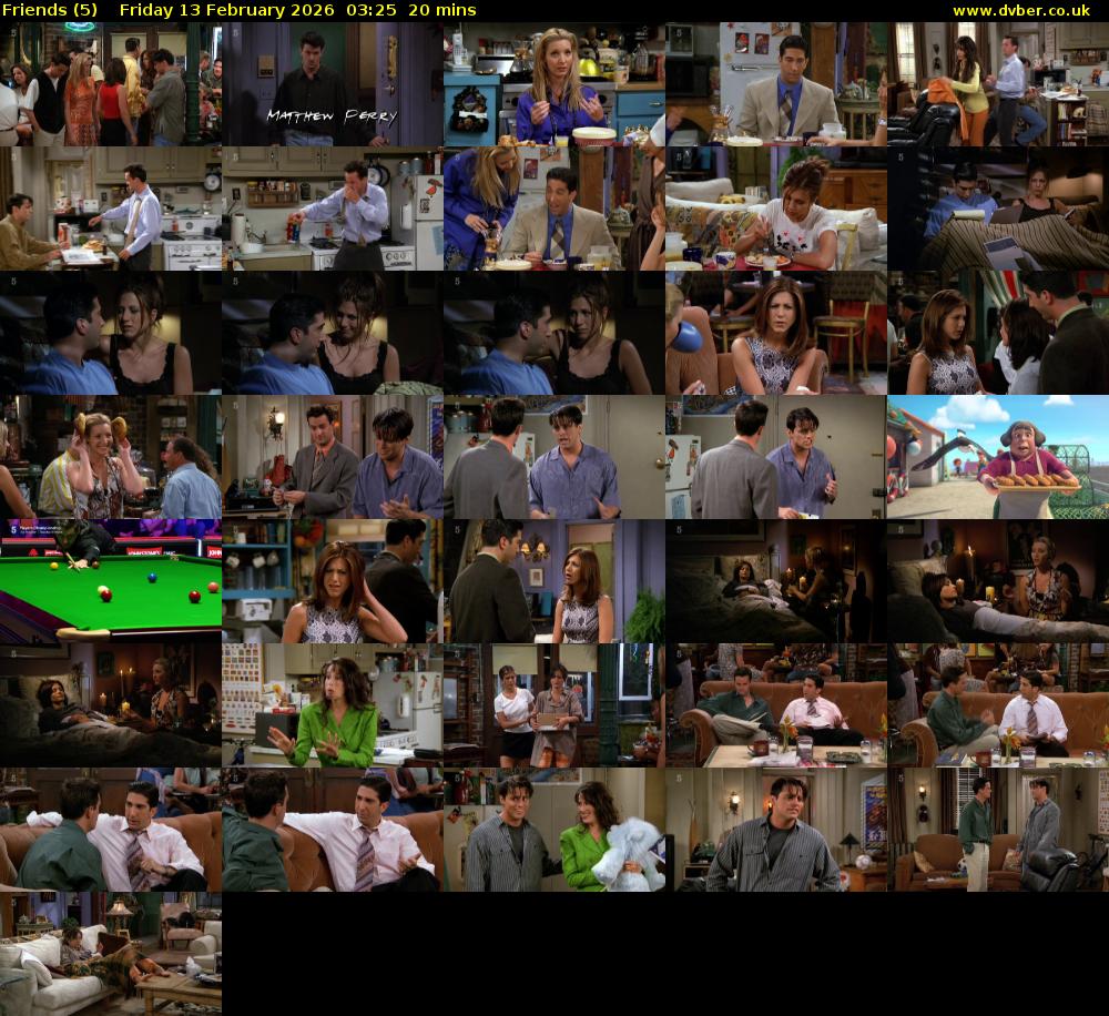 Friends (5) Friday 13 February 2026 03:25 - 03:45