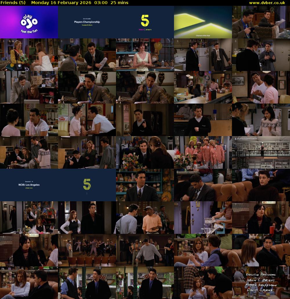 Friends (5) Monday 16 February 2026 03:00 - 03:25