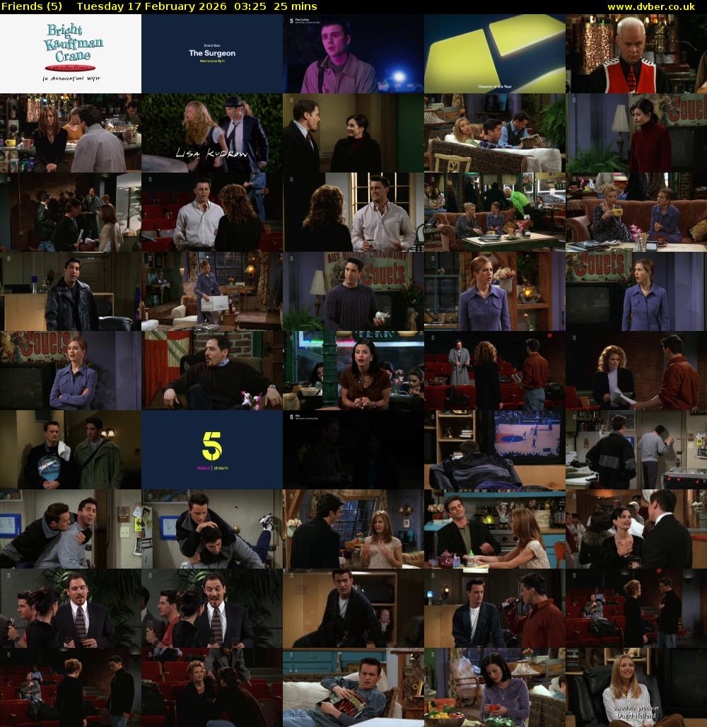 Friends (5) Tuesday 17 February 2026 03:25 - 03:50