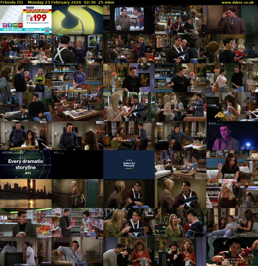 Friends (5) Monday 23 February 2026 02:30 - 02:55