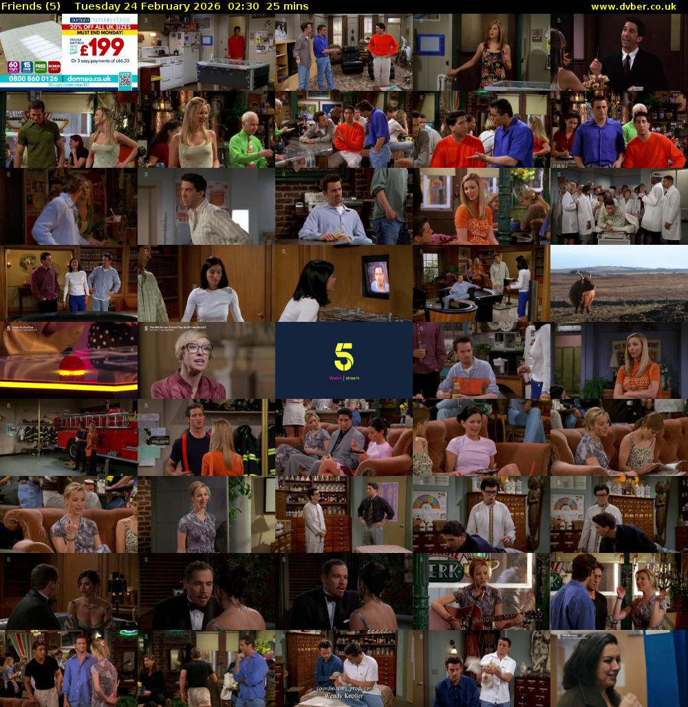 Friends (5) Tuesday 24 February 2026 02:30 - 02:55