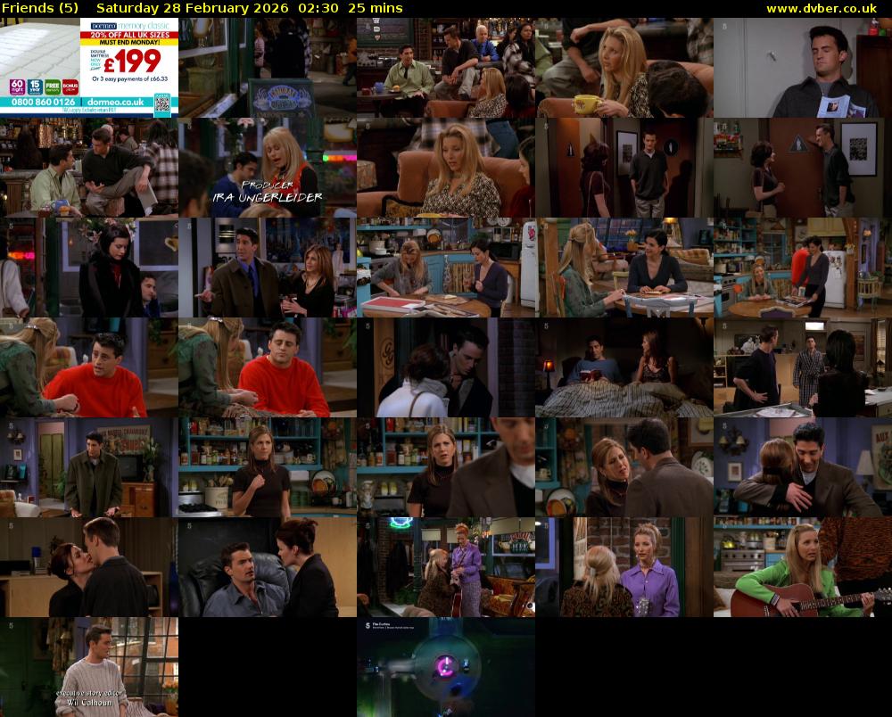 Friends (5) Saturday 28 February 2026 02:30 - 02:55