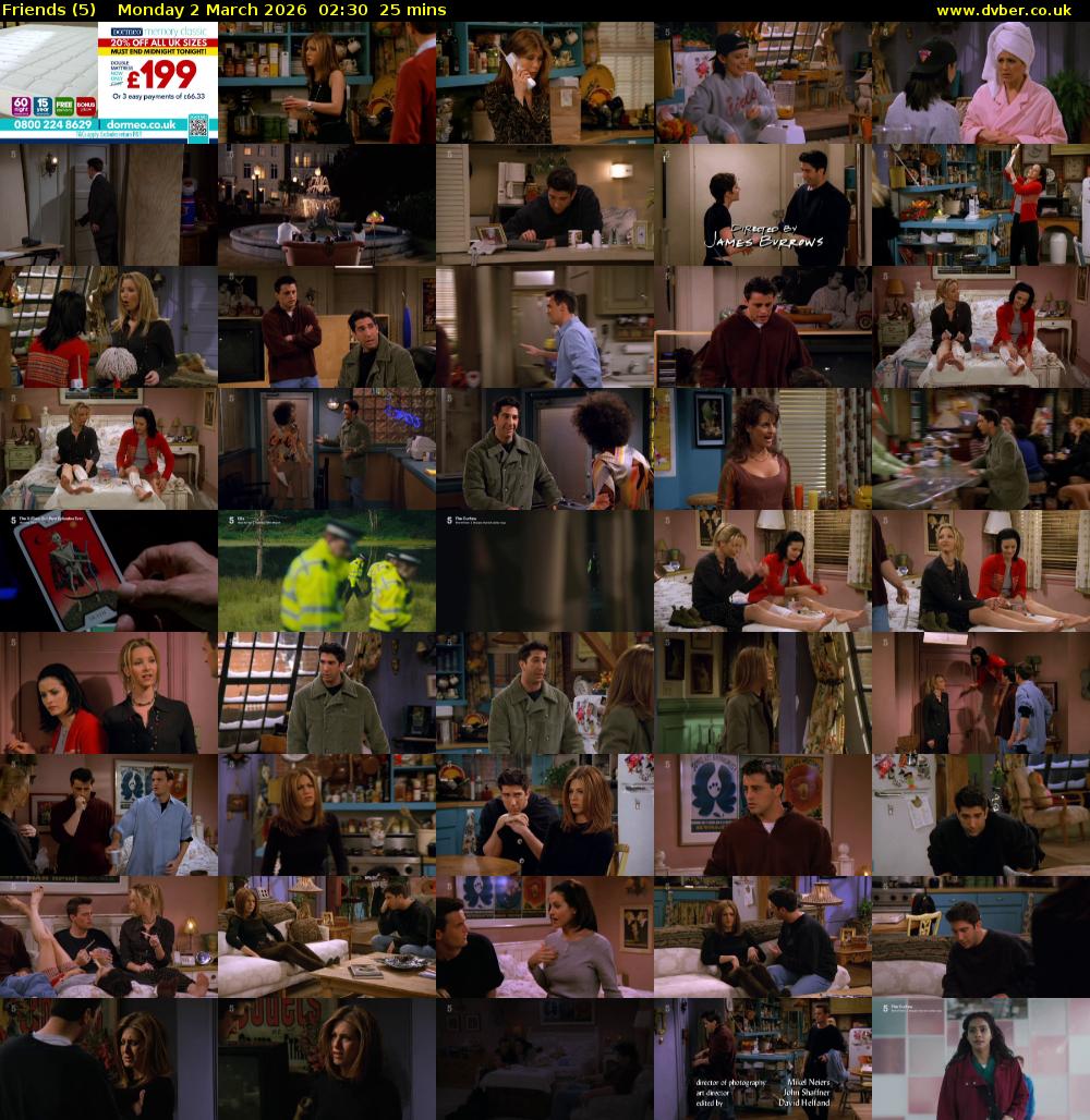 Friends (5) Monday 2 March 2026 02:30 - 02:55
