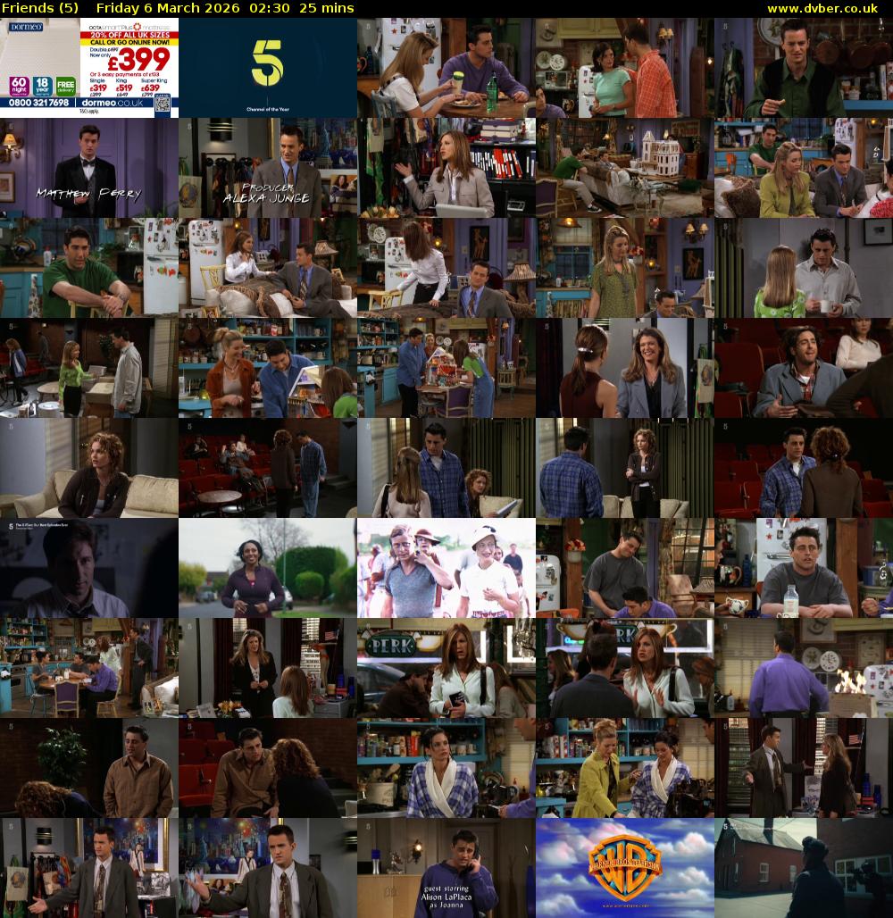Friends (5) Friday 6 March 2026 02:30 - 02:55