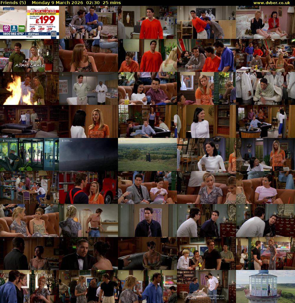 Friends (5) Monday 9 March 2026 02:30 - 02:55