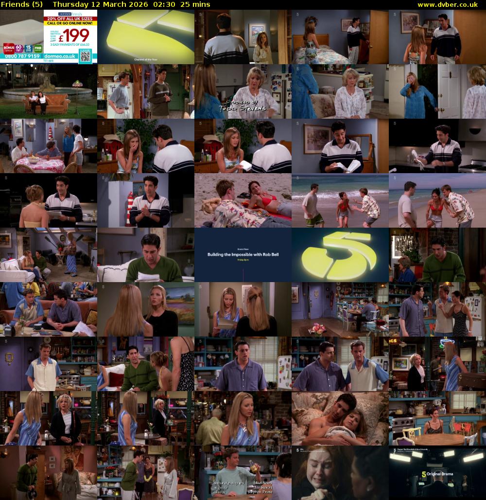 Friends (5) Thursday 12 March 2026 02:30 - 02:55