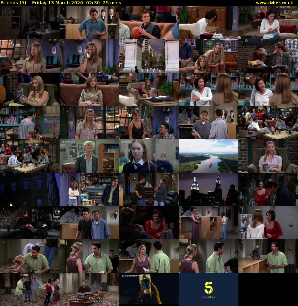 Friends (5) Friday 13 March 2026 02:30 - 02:55