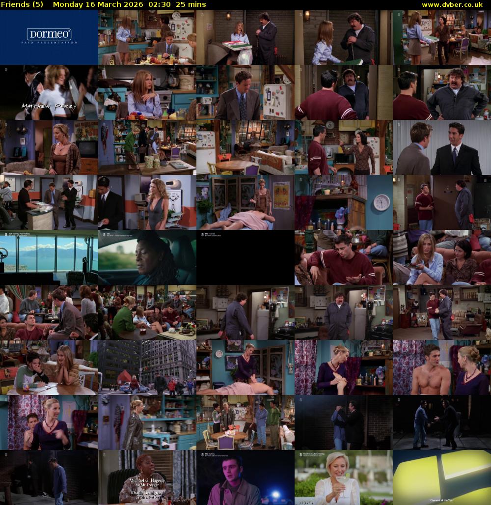 Friends (5) Monday 16 March 2026 02:30 - 02:55