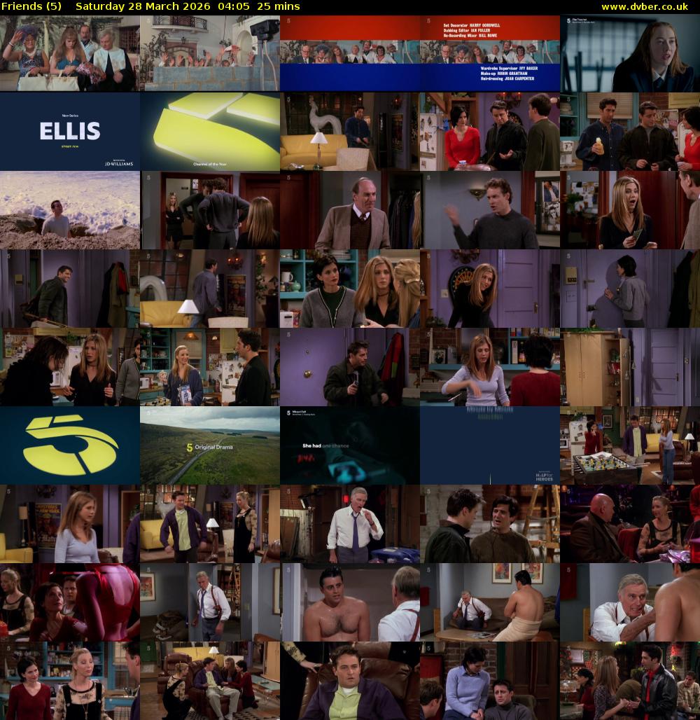 Friends (5) Saturday 28 March 2026 04:05 - 04:30