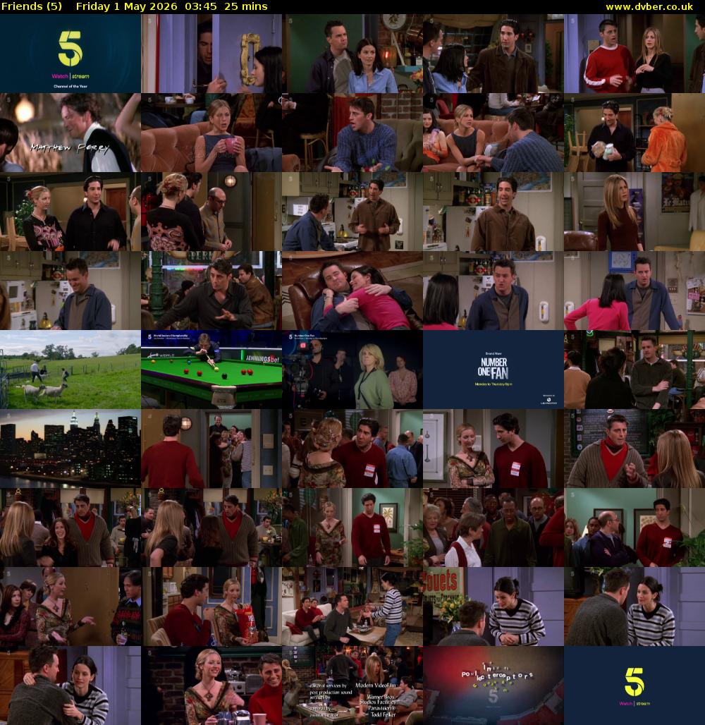 Friends (5) Friday 1 May 2026 03:45 - 04:10