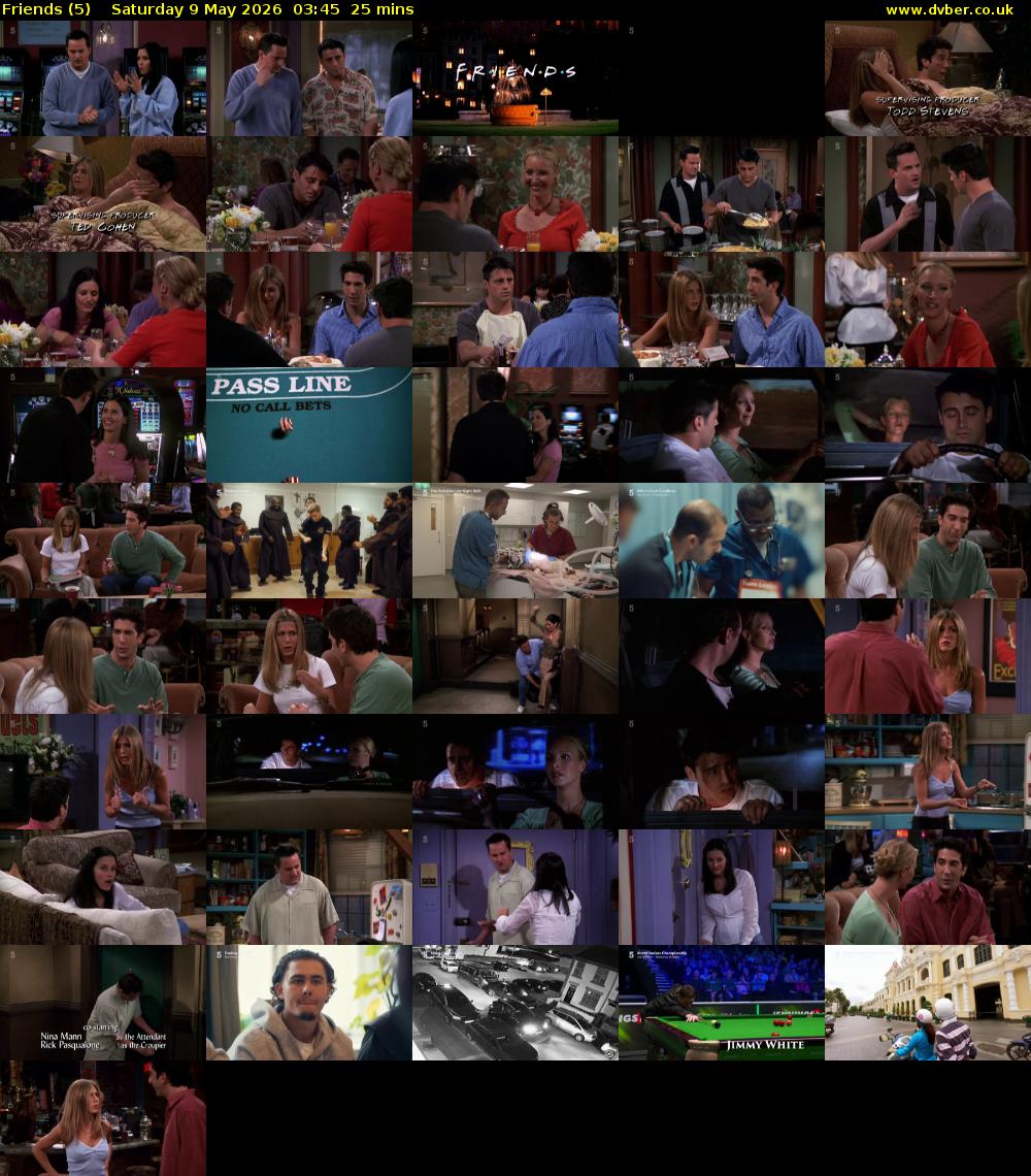 Friends (5) Saturday 9 May 2026 03:45 - 04:10