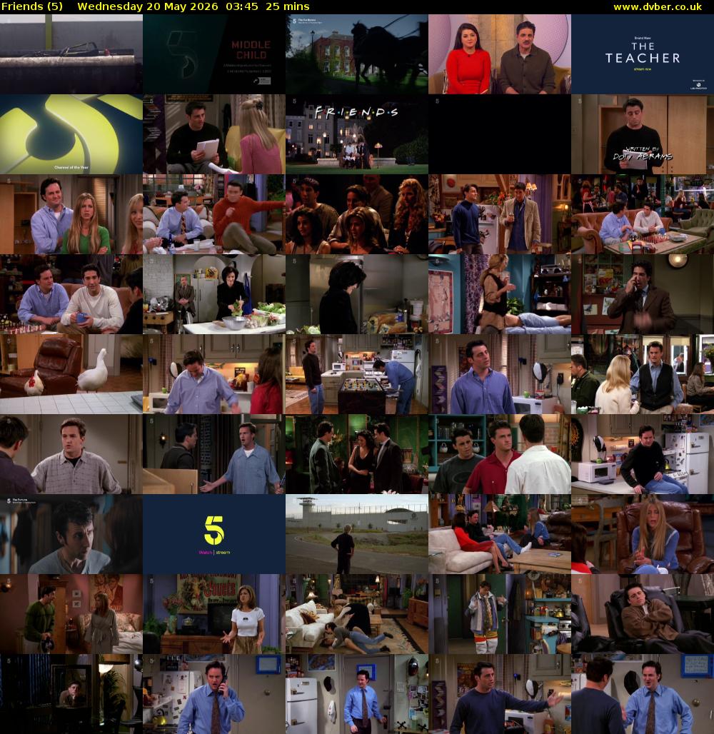 Friends (5) Wednesday 20 May 2026 03:45 - 04:10