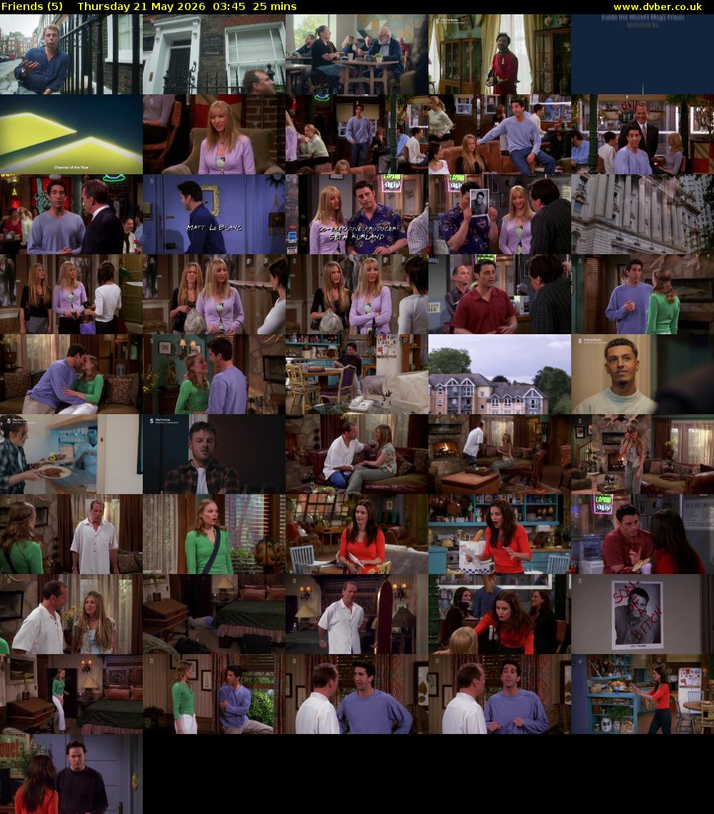 Friends (5) Thursday 21 May 2026 03:45 - 04:10