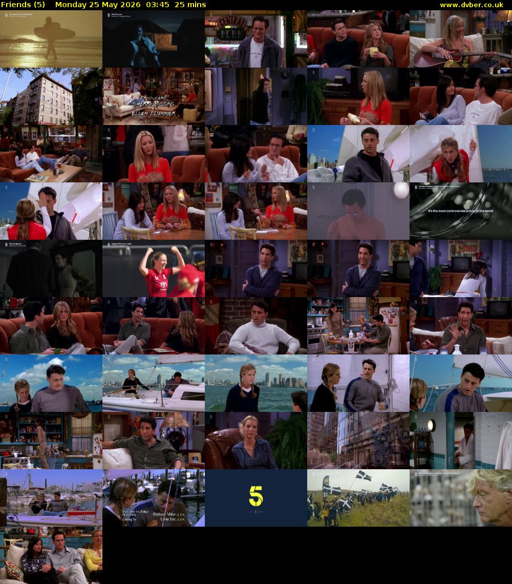 Friends (5) Monday 25 May 2026 03:45 - 04:10