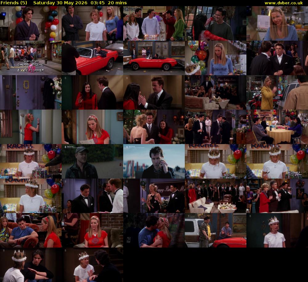 Friends (5) Saturday 30 May 2026 03:45 - 04:05