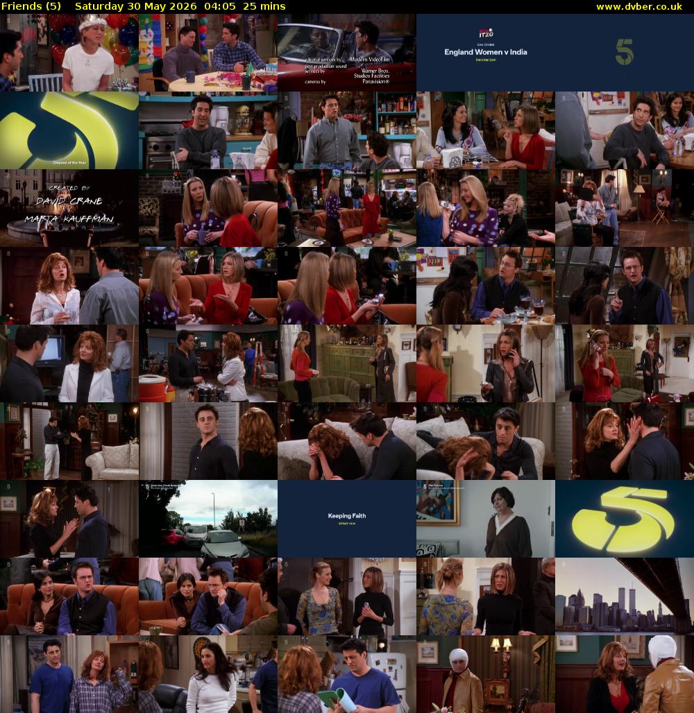 Friends (5) Saturday 30 May 2026 04:05 - 04:30