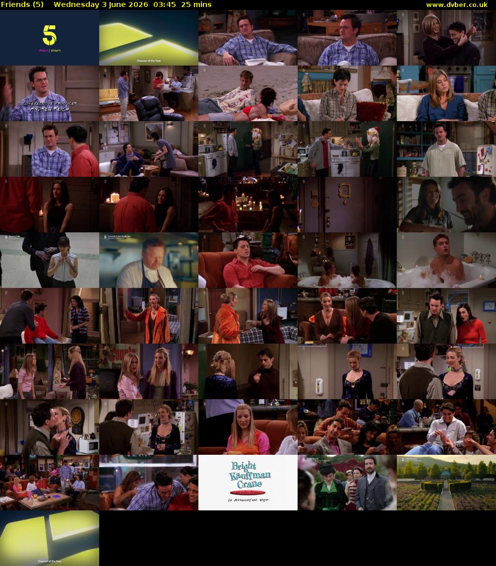 Friends (5) Wednesday 3 June 2026 03:45 - 04:10