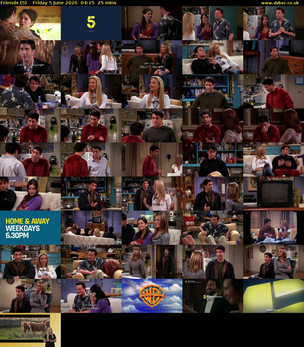 Friends (5) Friday 5 June 2026 04:15 - 04:40