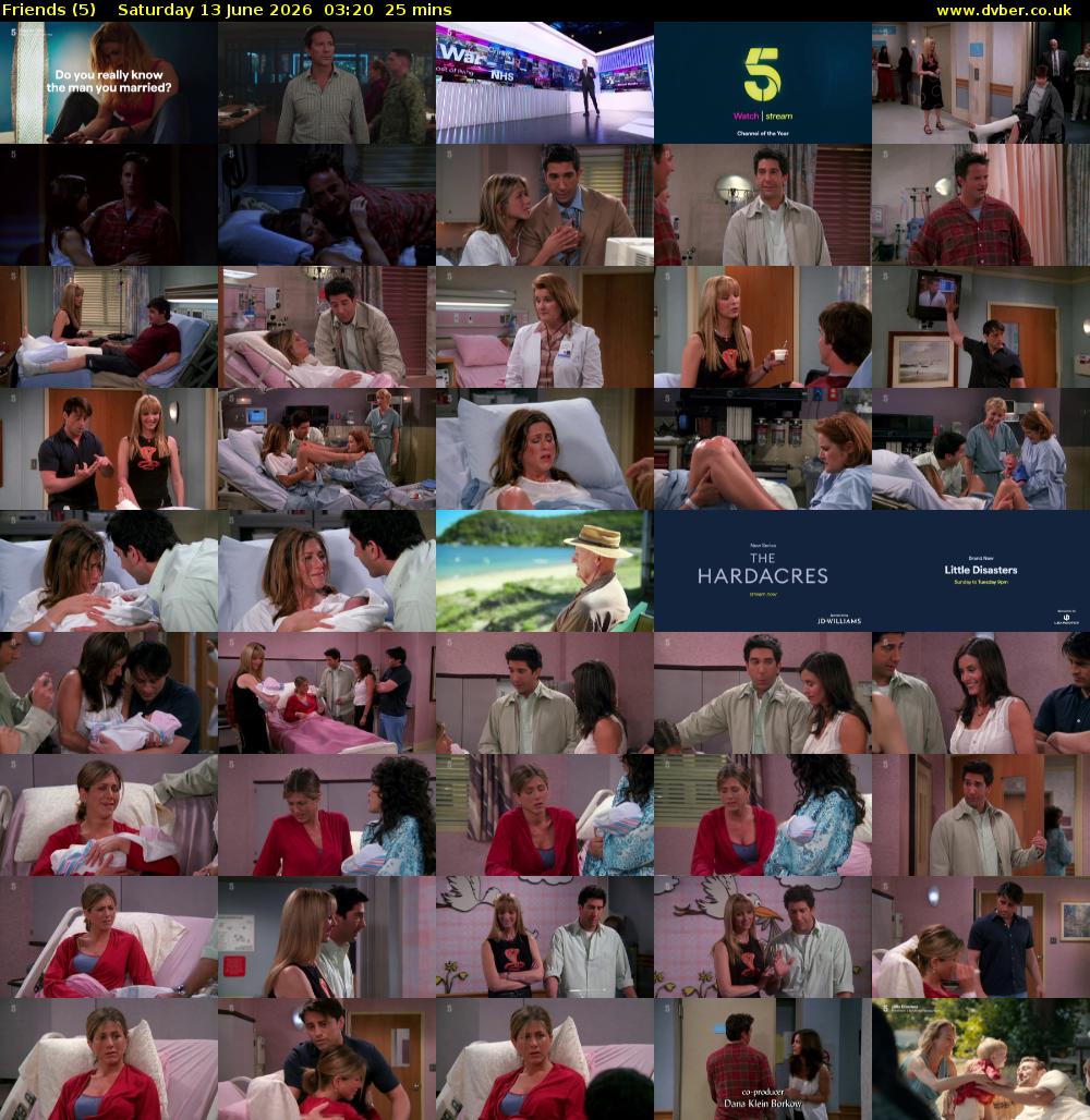 Friends (5) Saturday 13 June 2026 03:20 - 03:45