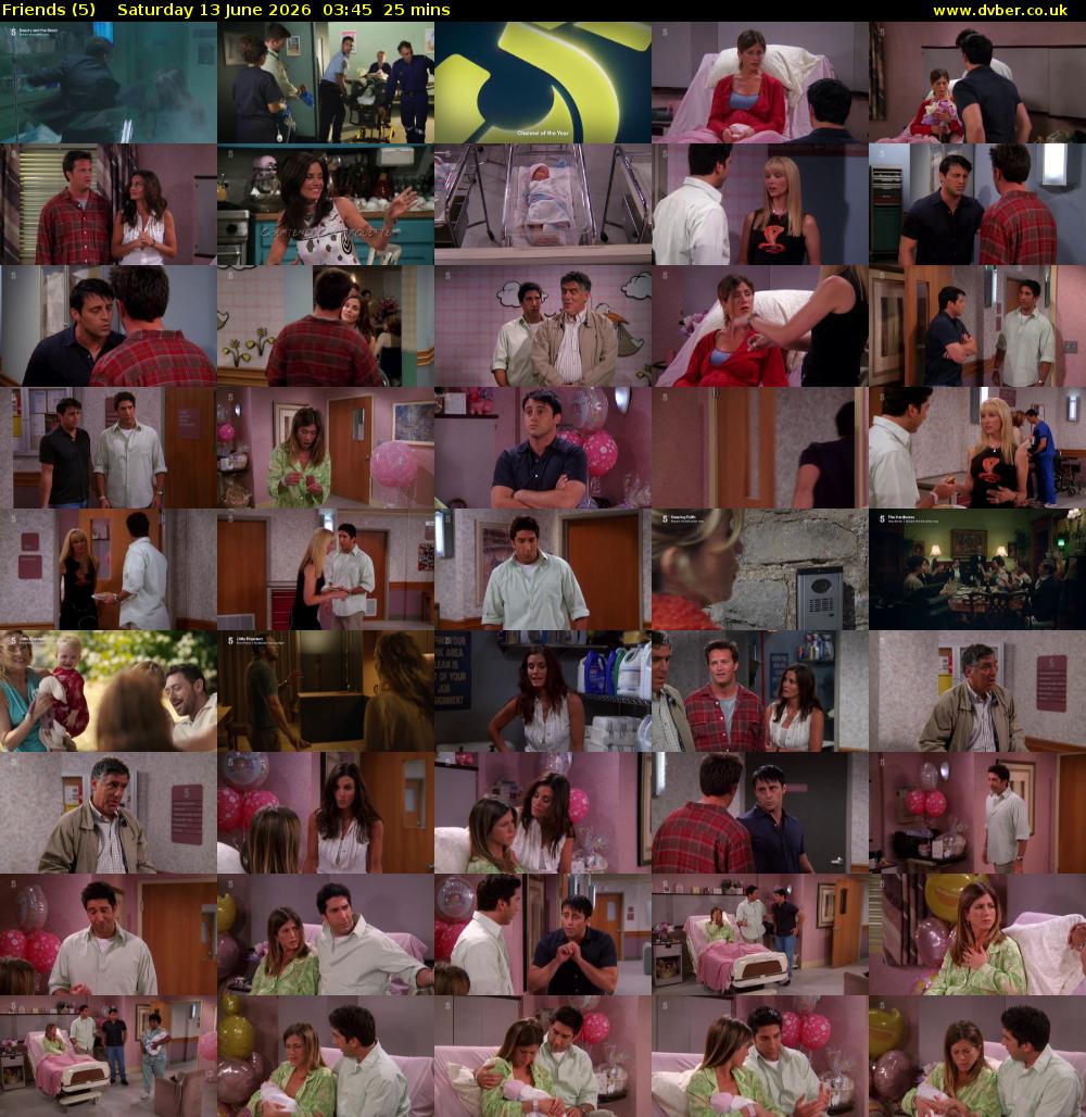 Friends (5) Saturday 13 June 2026 03:45 - 04:10