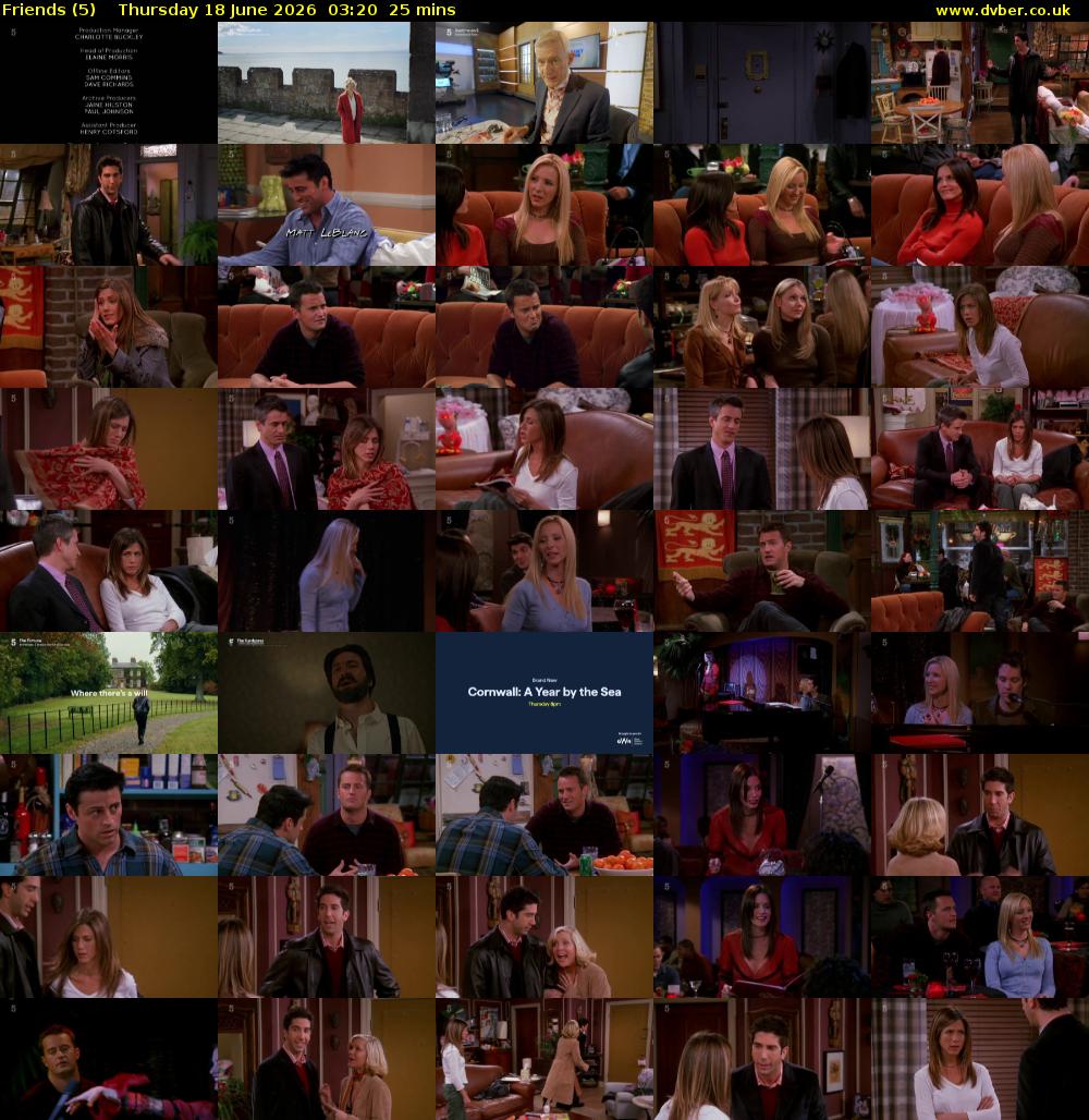 Friends (5) Thursday 18 June 2026 03:20 - 03:45