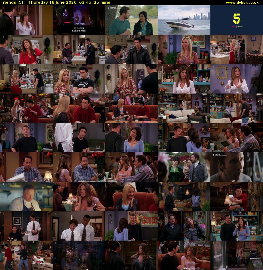 Friends (5) Thursday 18 June 2026 03:45 - 04:10
