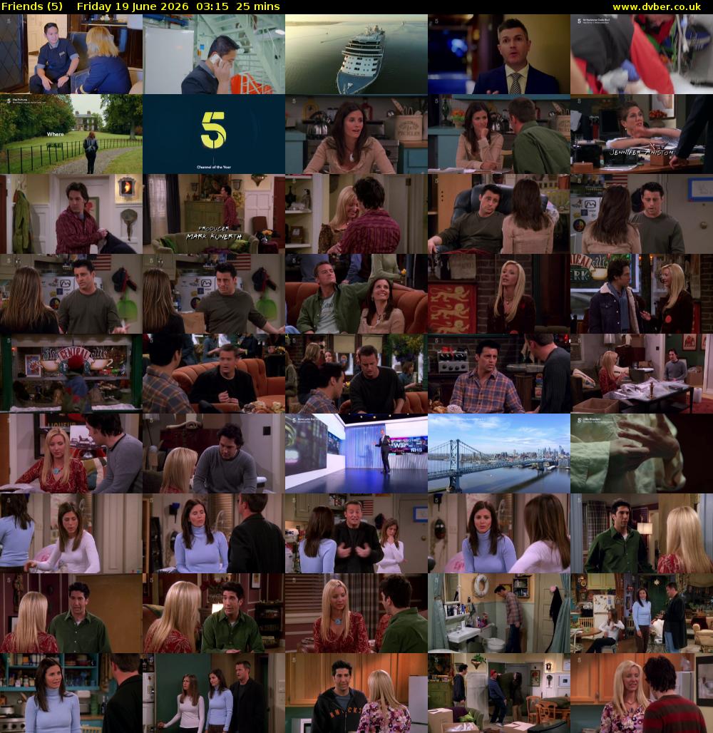 Friends (5) Friday 19 June 2026 03:15 - 03:40