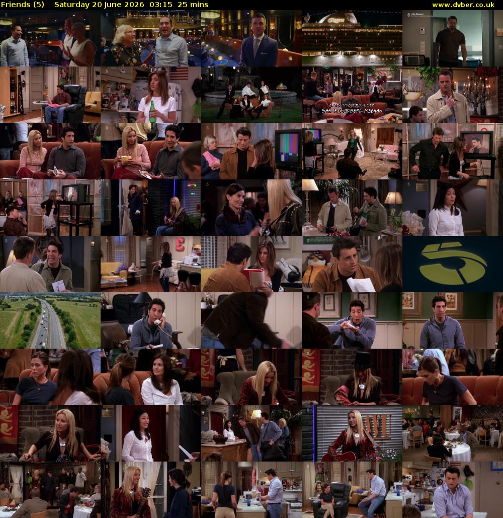 Friends (5) Saturday 20 June 2026 03:15 - 03:40