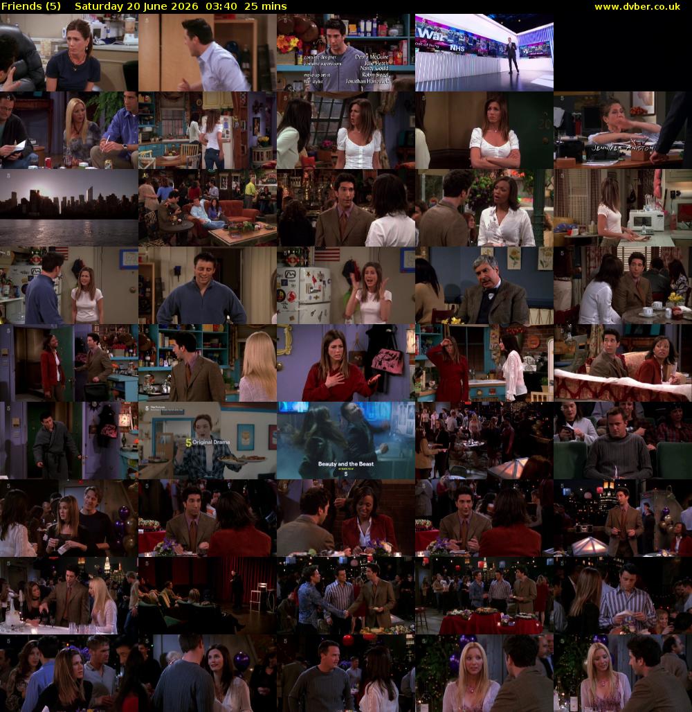 Friends (5) Saturday 20 June 2026 03:40 - 04:05