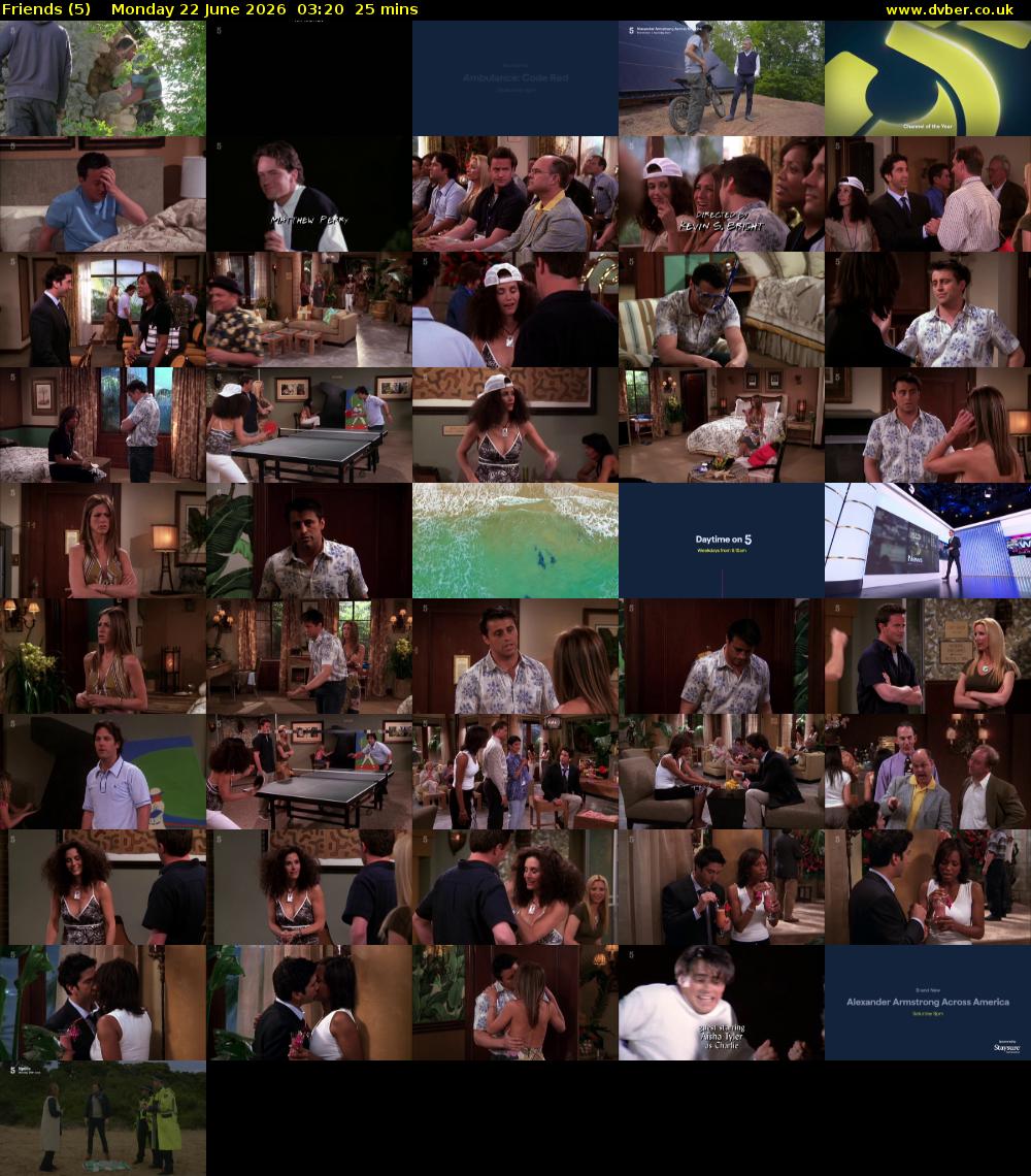 Friends (5) Monday 22 June 2026 03:20 - 03:45