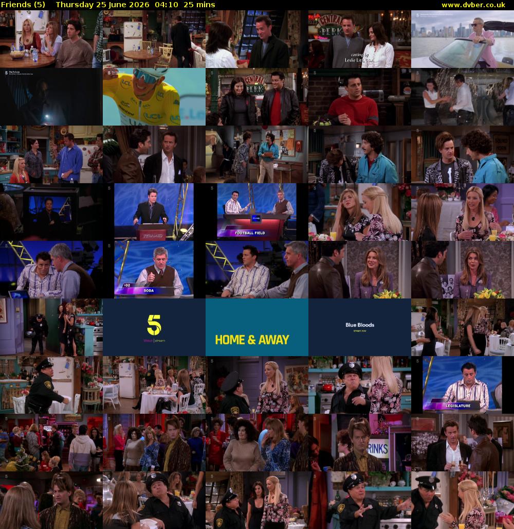 Friends (5) Thursday 25 June 2026 04:10 - 04:35