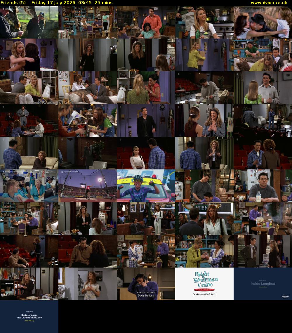Friends (5) Friday 17 July 2026 03:45 - 04:10