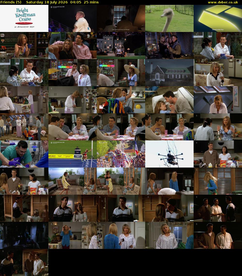 Friends (5) Saturday 18 July 2026 04:05 - 04:30