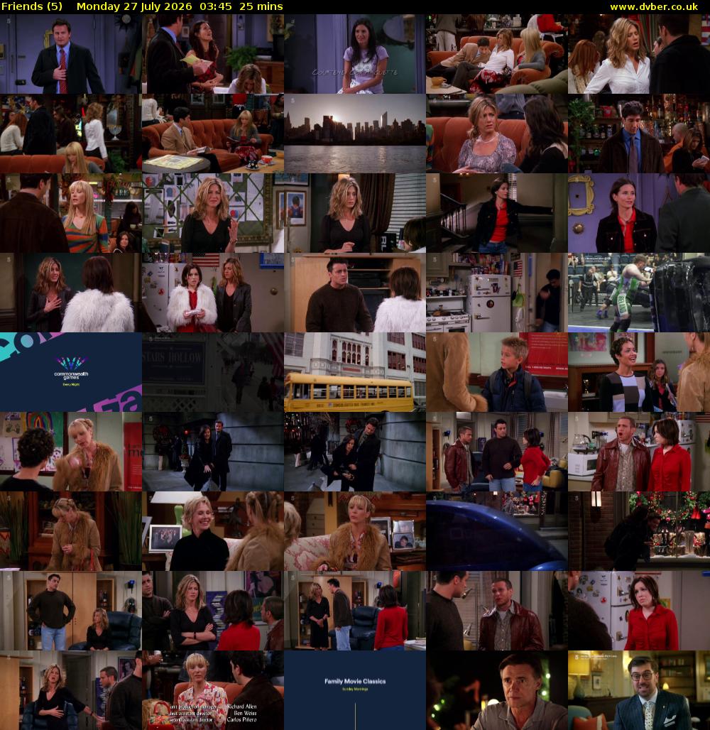 Friends (5) Monday 27 July 2026 03:45 - 04:10