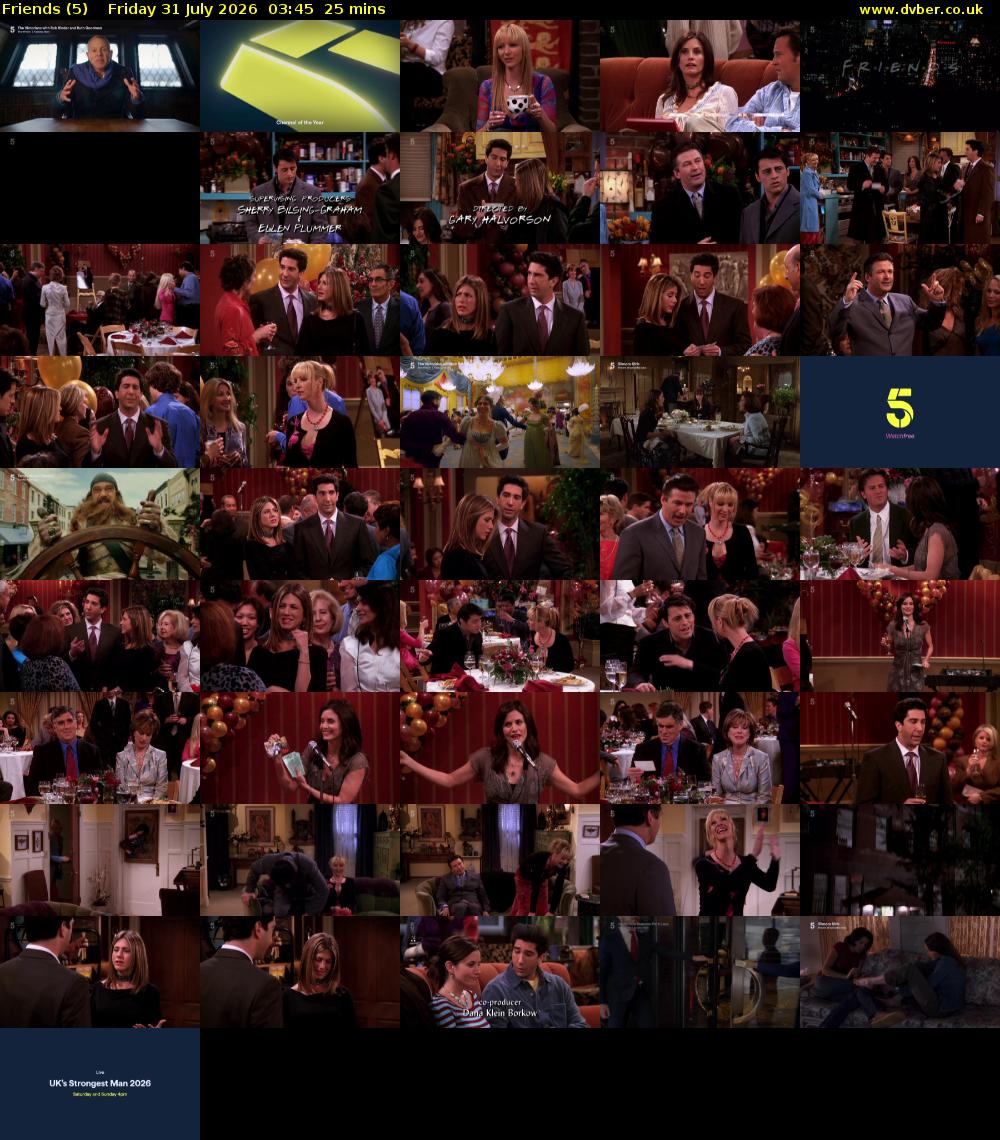 Friends (5) Friday 31 July 2026 03:45 - 04:10