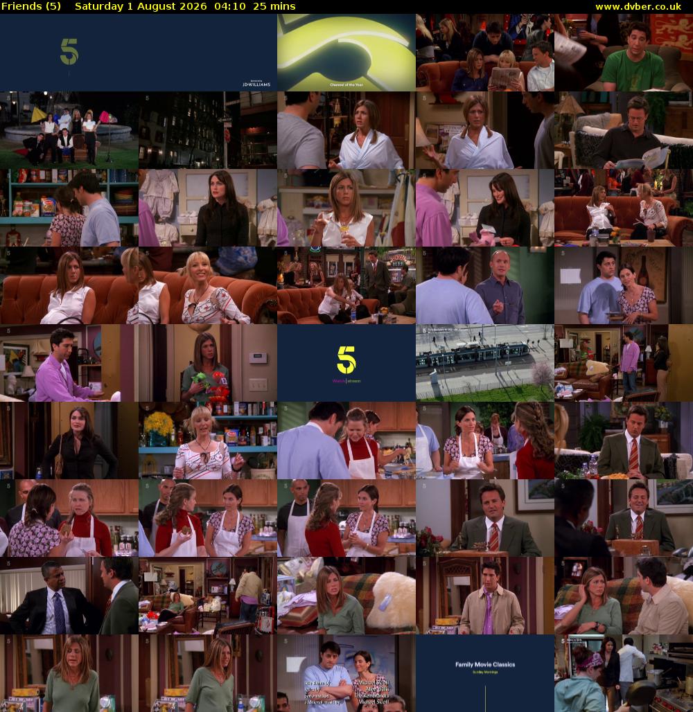 Friends (5) Saturday 1 August 2026 04:10 - 04:35