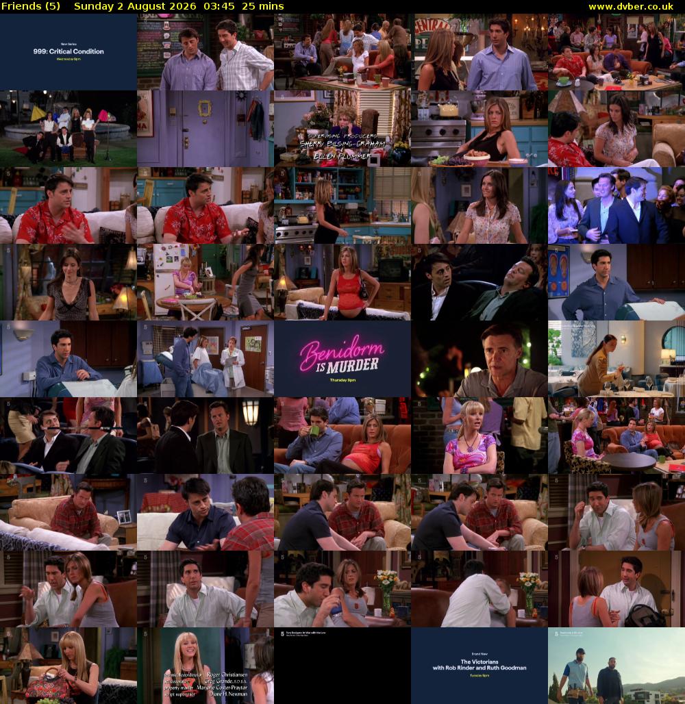 Friends (5) Sunday 2 August 2026 03:45 - 04:10