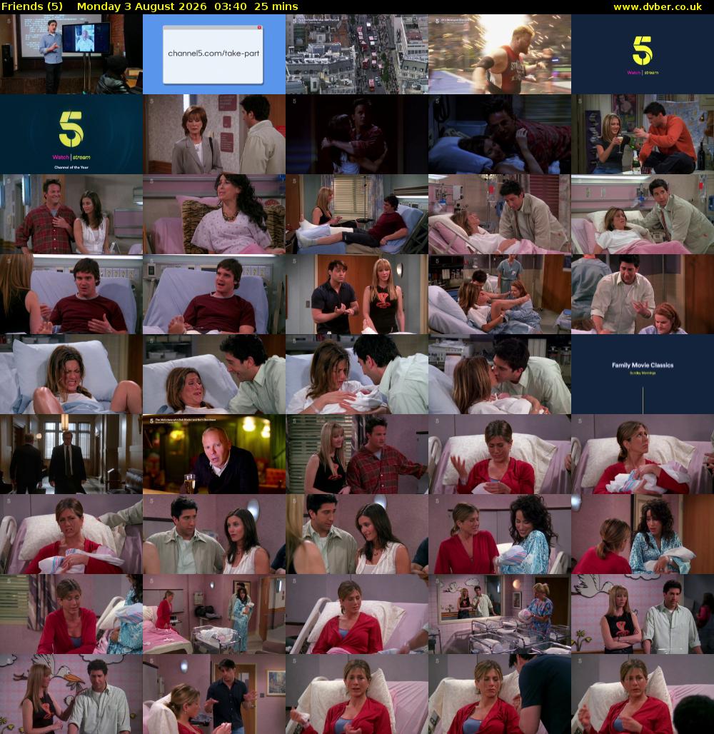 Friends (5) Monday 3 August 2026 03:40 - 04:05