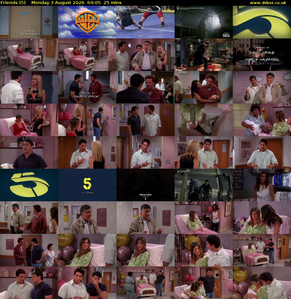 Friends (5) Monday 3 August 2026 04:05 - 04:30
