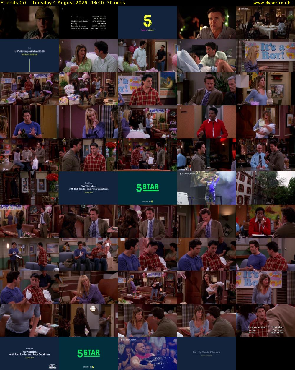 Friends (5) Tuesday 4 August 2026 03:40 - 04:10