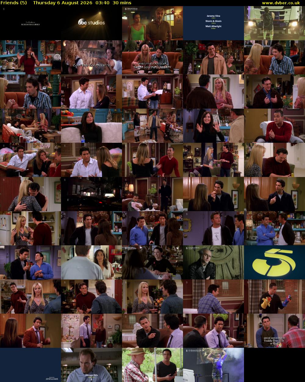 Friends (5) Thursday 6 August 2026 03:40 - 04:10