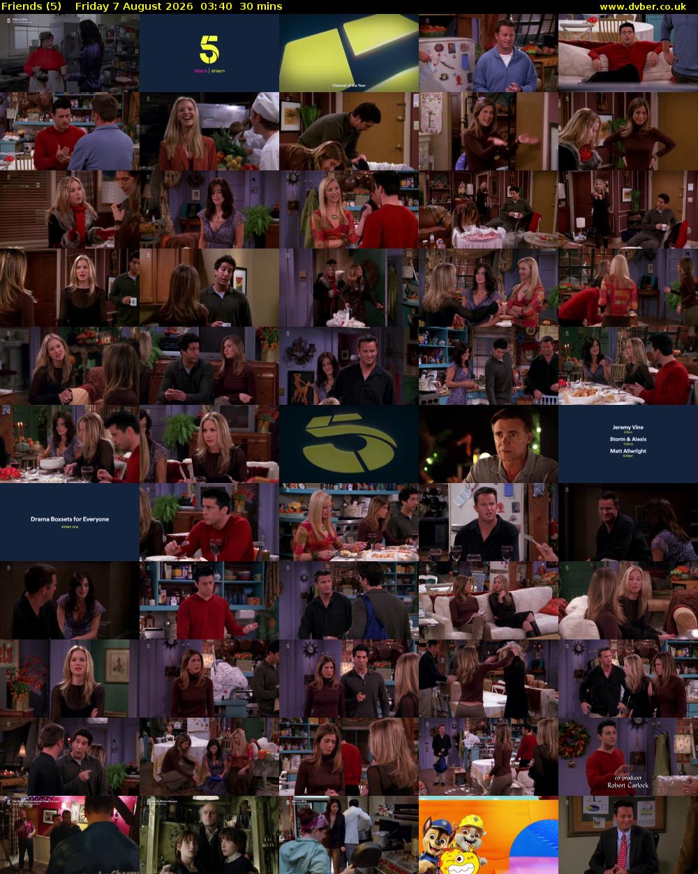 Friends (5) Friday 7 August 2026 03:40 - 04:10
