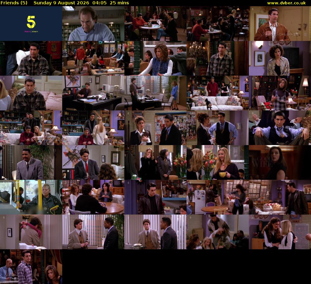 Friends (5) Sunday 9 August 2026 04:05 - 04:30