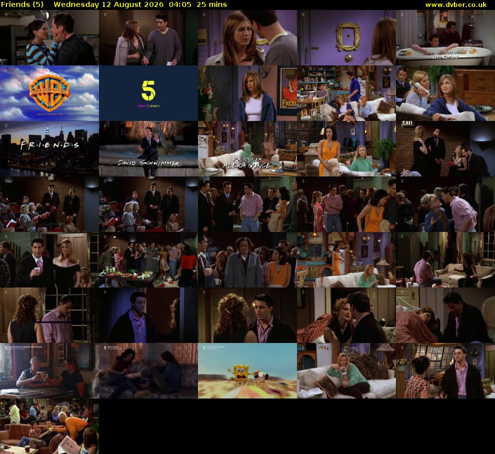 Friends (5) Wednesday 12 August 2026 04:05 - 04:30